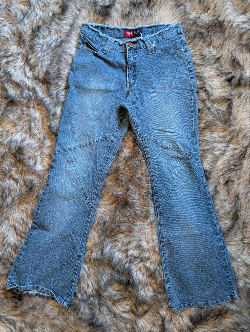Younique Light Blue Skinny Jeans with Subtle Flare